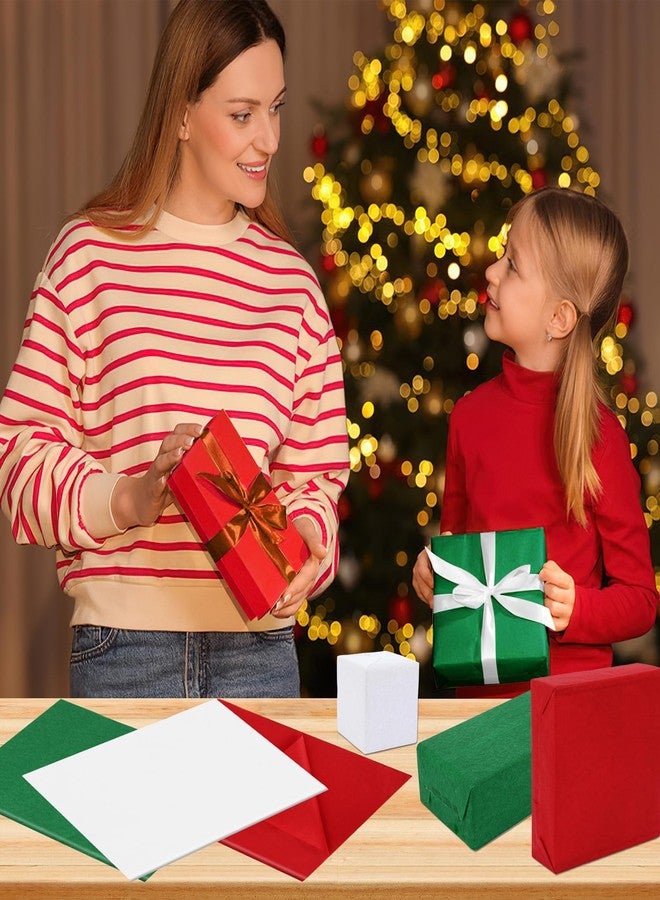 SANNIX 100 Sheets Red and Green Tissue Paper for Gift Bags, 20"X14" Christmas Tissue Paper for Holiday Party Gift Wrapping DIY Crafts Christmas Decoration - Image 3